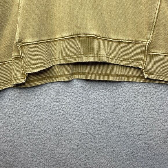 Free People Movement Sz XL Harvest Gold Intercept Crop Crewneck Relaxed Pullover - Picture 5 of 16